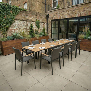 Melbourne 12 Seat Extendable Rectangular Garden Dining Set