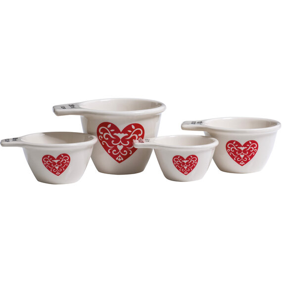 Set of 4 Lola Heart Measuring Cups