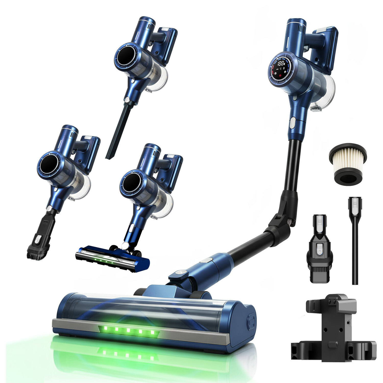 B&Q -  Cordless Vacuum Cleaner 350W Power 3 Speed Suction 25.9V 2500Mah Battery1 Year Warranty - Image 3