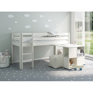 Nora Mid Sleeper Workstation Cabin White