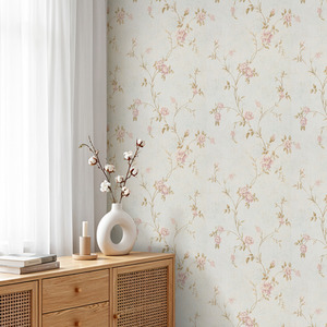 Lifeideas 3D Embossed Non-Woven Floral Wallpaper Style K