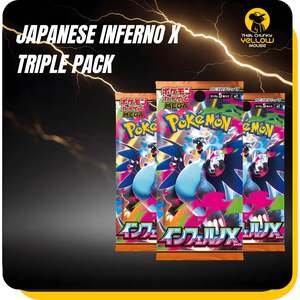 Pack of 3 Japanese Inferno X Phantasmal Flames Booster Bundle