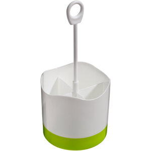 Kitchen Brights Lime Green 4 Compartment Cutlery Caddy