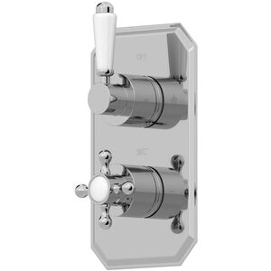 Thermostatic Concealed Traditional Shower Valve - Double Outlet