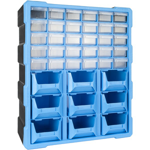 TekBox DIY Storage Organiser Unit with Drawers and Tubs