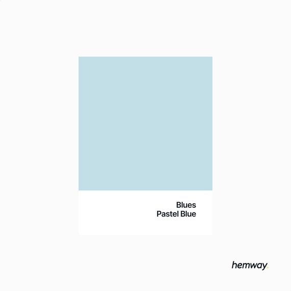 Hemway Chalk Paint Flat Matt Pastel Blue 1L