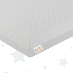 BUMP & BEYOND Waterproof Baby Cot Bed Mattress with Washable Zipped Cover For Boys