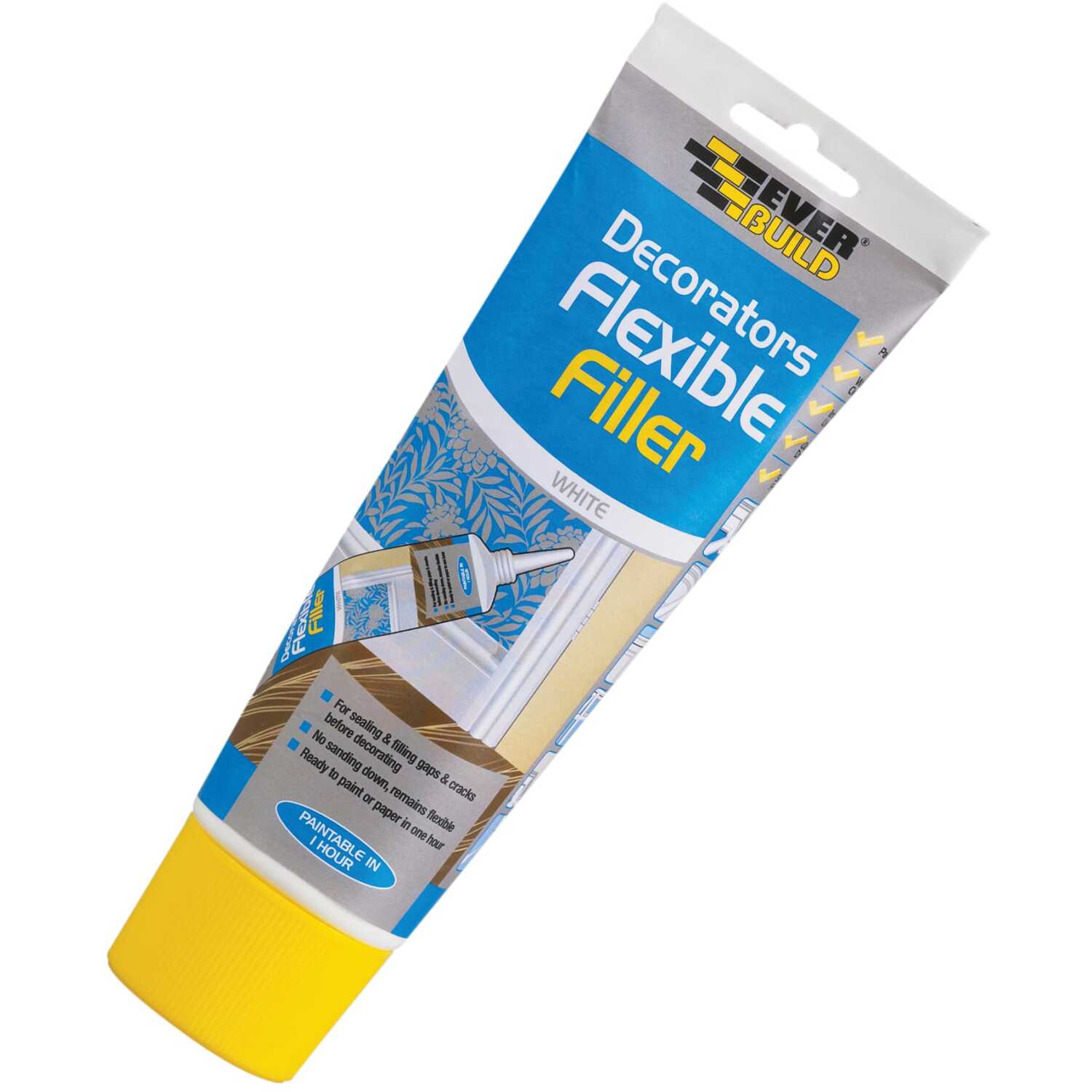 Everbuild Flexible Decorators Filler White Easy Squeeze Tube - Image 7