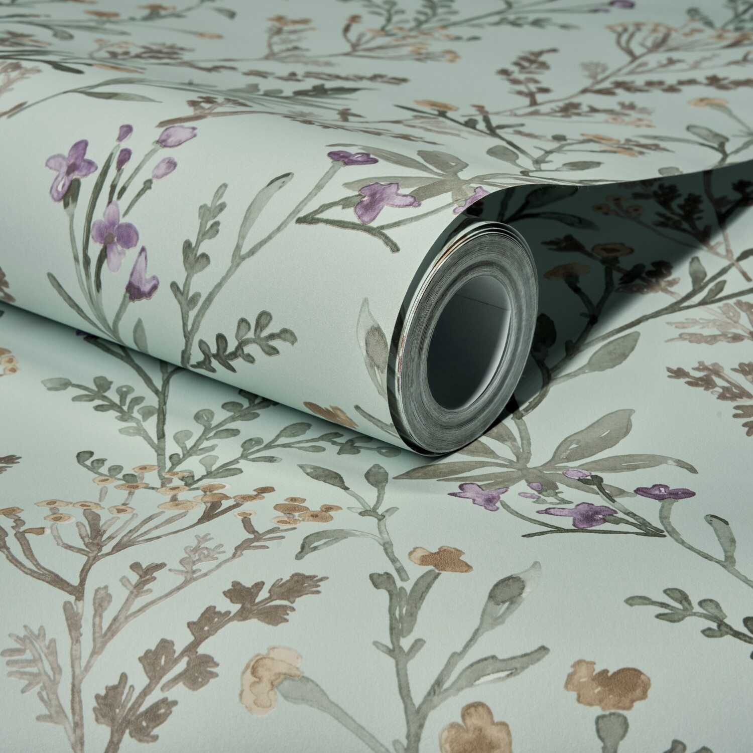 Grandeco Boutique Spring Leaf Pvc- Free Wallpaper - Light Green