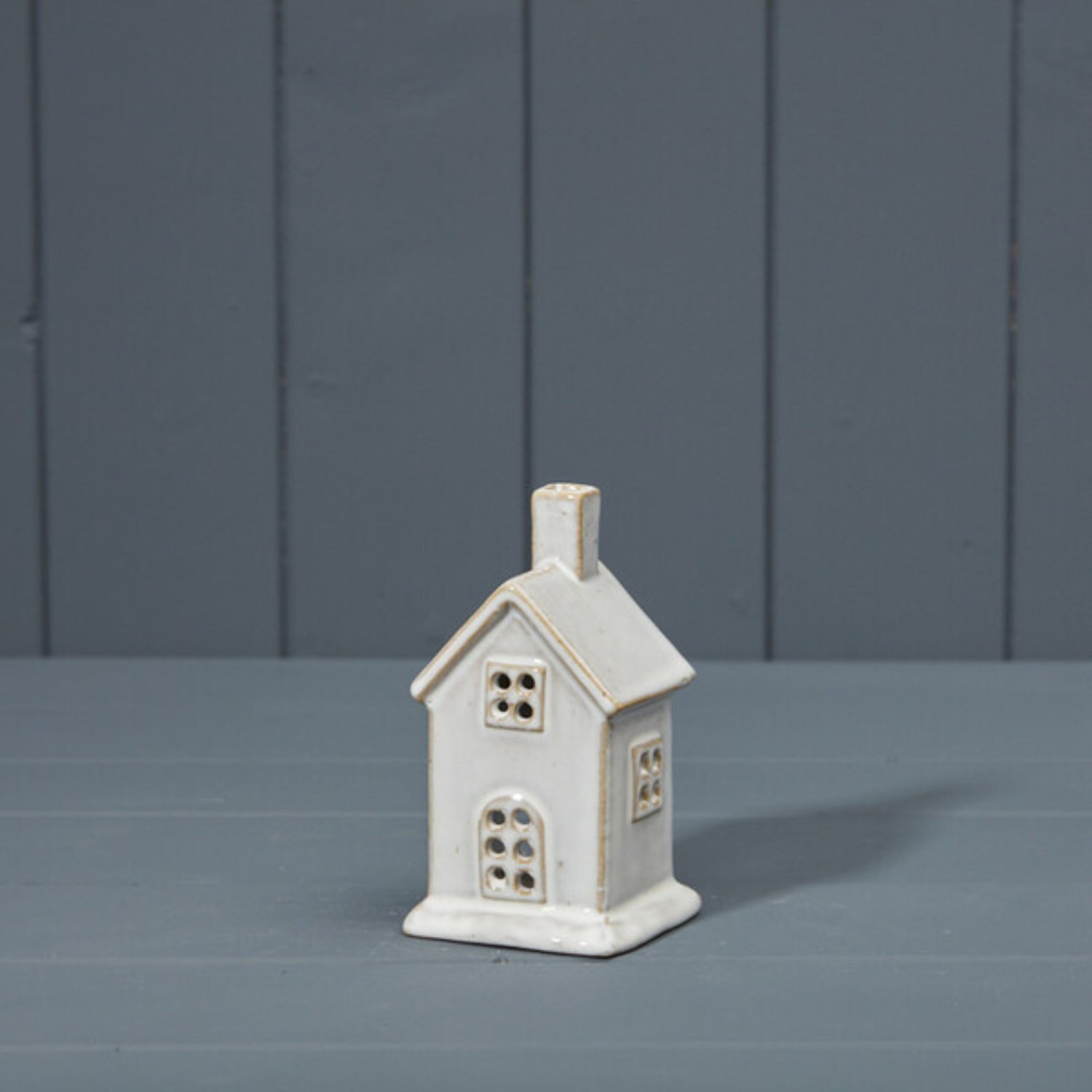 Kdmd Unisex White Cosy Ceramic House Tealight Holder - Image 2