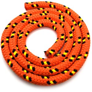 8mm x 100 metres / 328 ft of Orange & Black Polypropylene Rope, Solid Braided Poly Rope Cord Twine