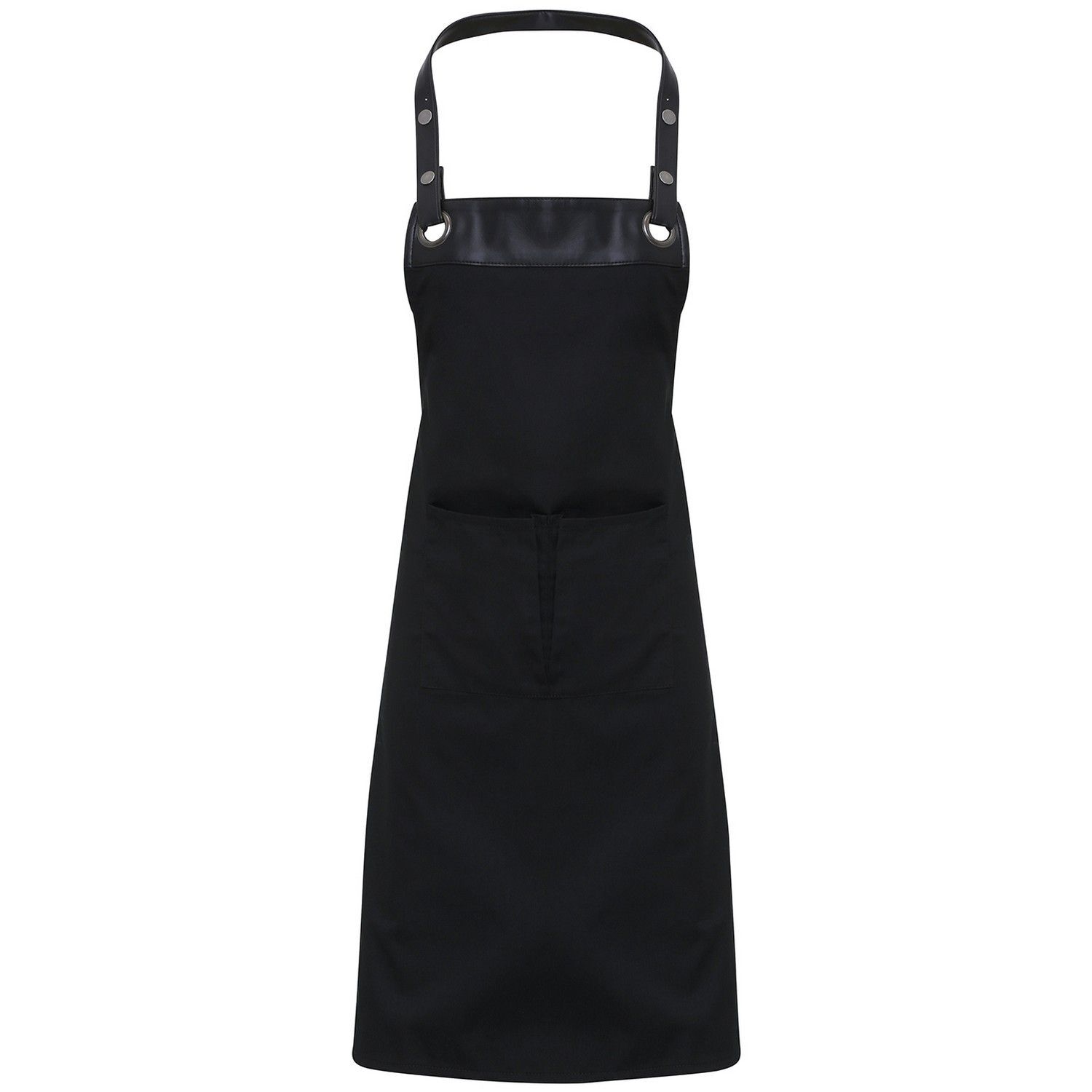 Premier Unisex Adult Espresso Full Apron - Black/Black