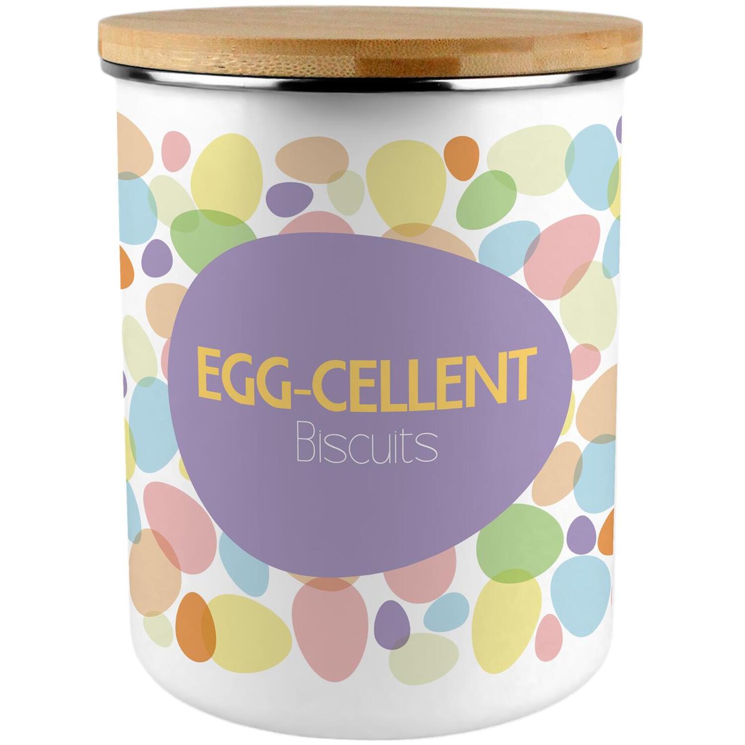 Colourful Easter Eggs Biscuit Storage Canister - Easter Kitchen Gifts - Image 2