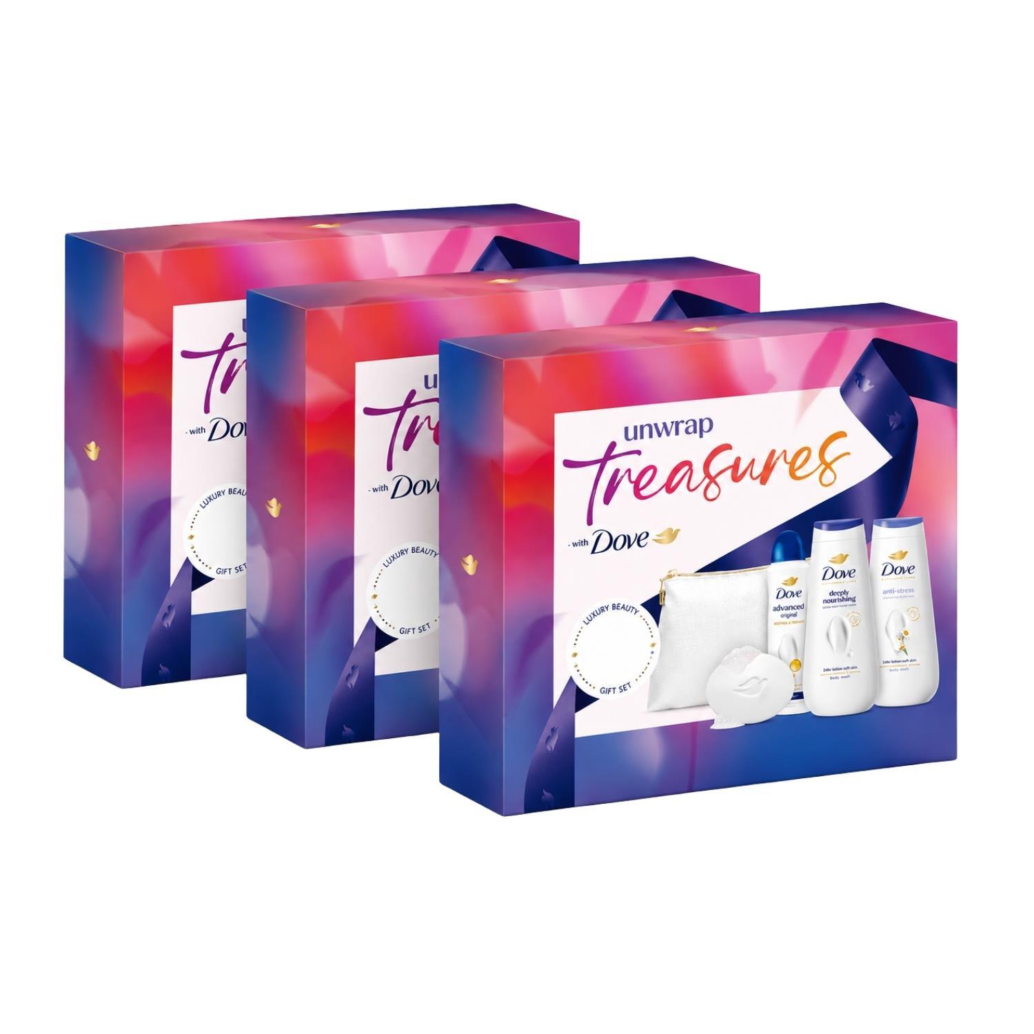 Dove Women's Multi Treasures Collection - Gift Set - 4 Piece Size 3 Pack - Image 2