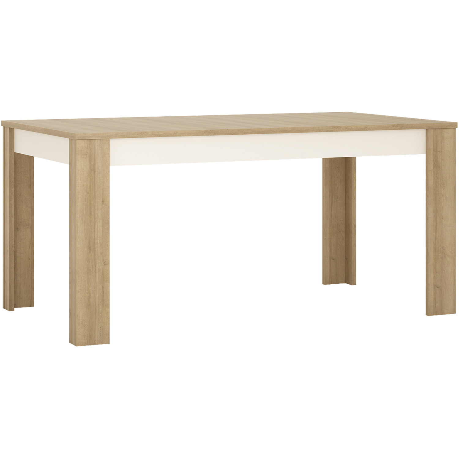 Furniture to Go Florence Lyon Extending Dining Table 160-200cm Riviera Oak and White - Image 4