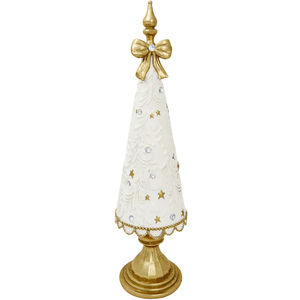 Gold and Cream Bow Tree Ornament