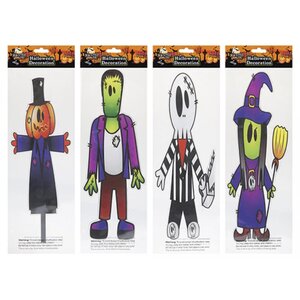 Halloween Gel Character Window Stickers Assorted 5 Pack