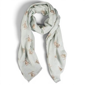 Leaping Hares Scarf with Gift Box
