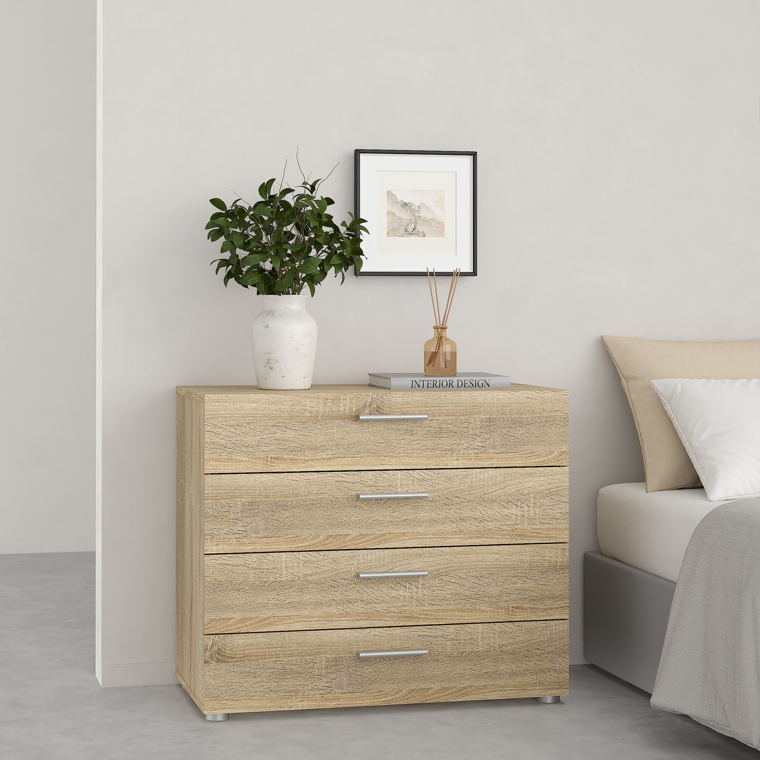 Furniture To Go Pepe Chest Of Four Drawers - Oak - Image 4