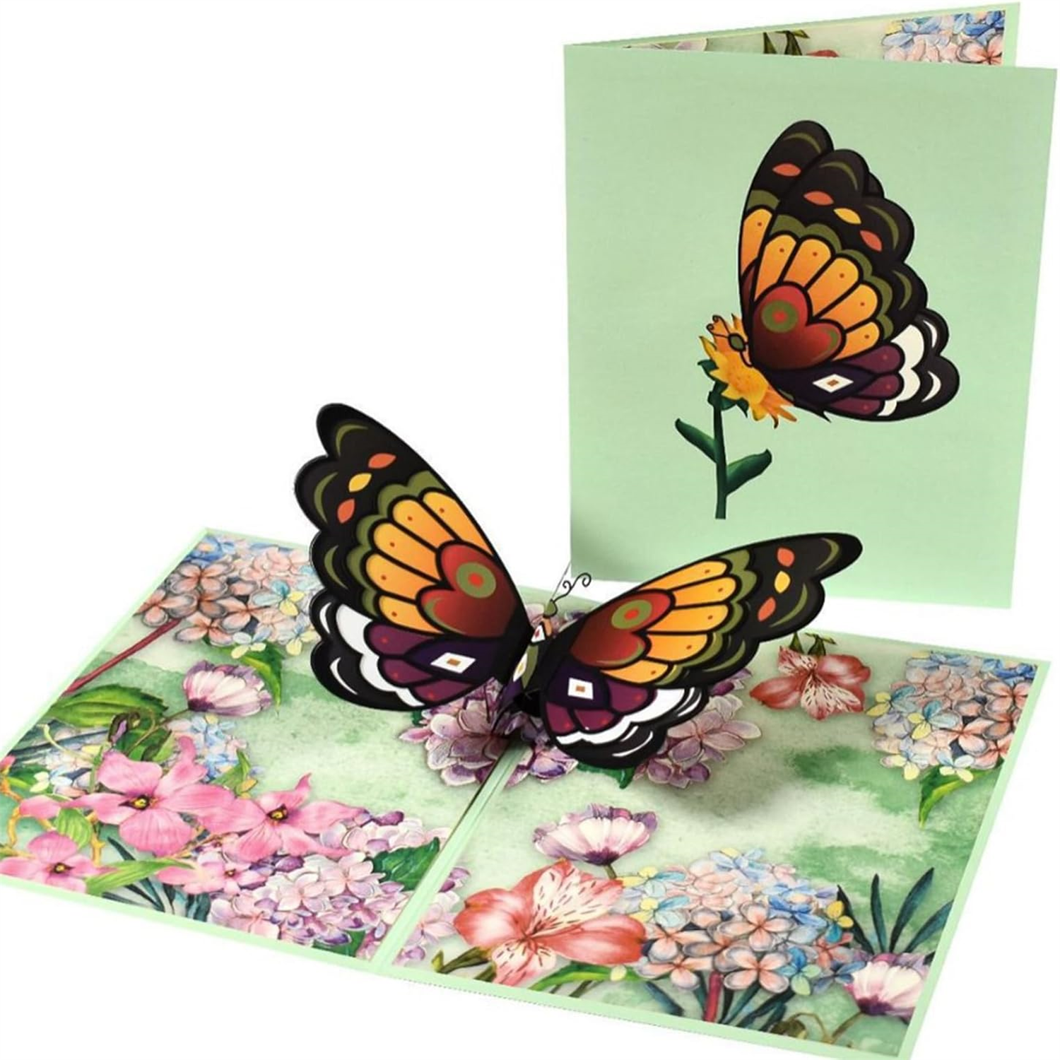 Brightfeel Majestic Butterfly 3D Pop Up Greeting Card - White