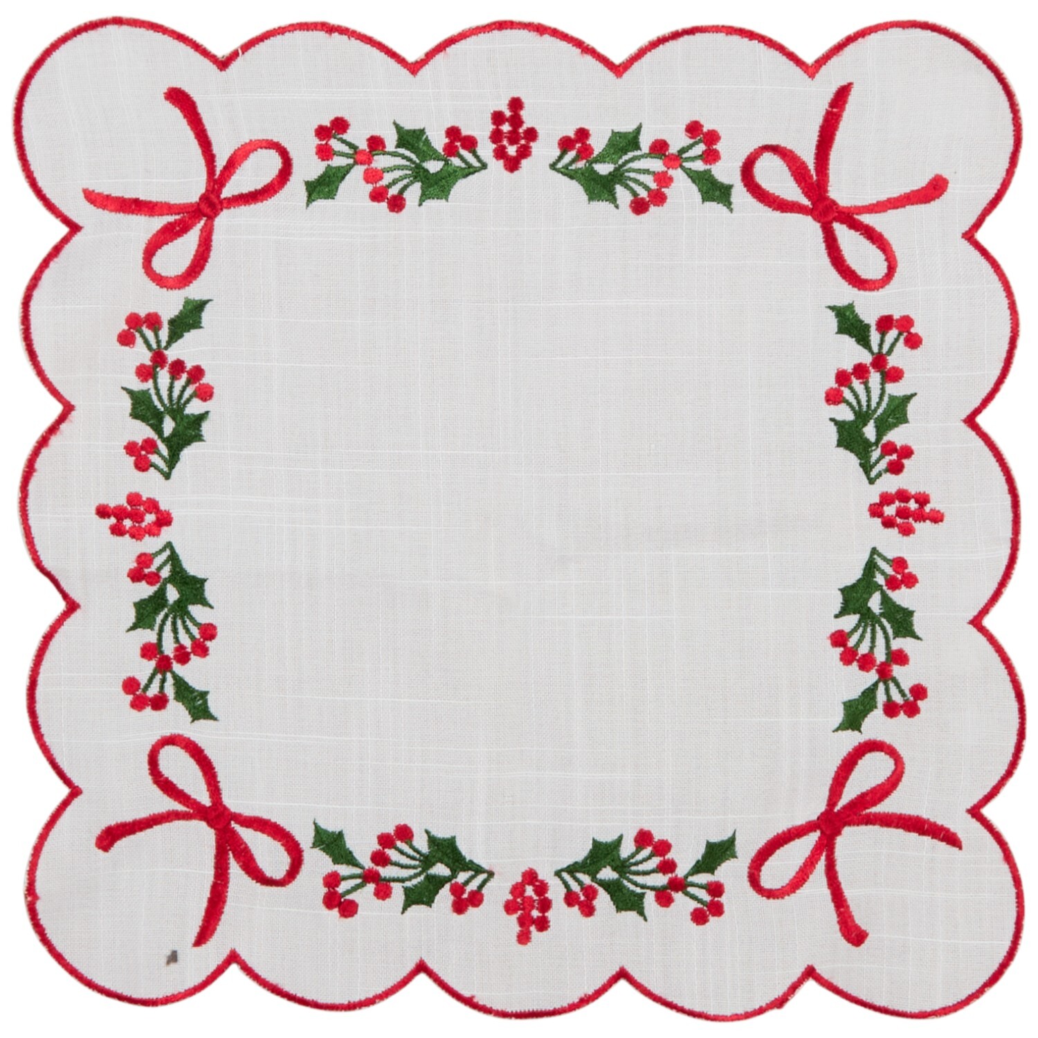 Image of Pack of 4 Bow and Mistletoe&hellip;