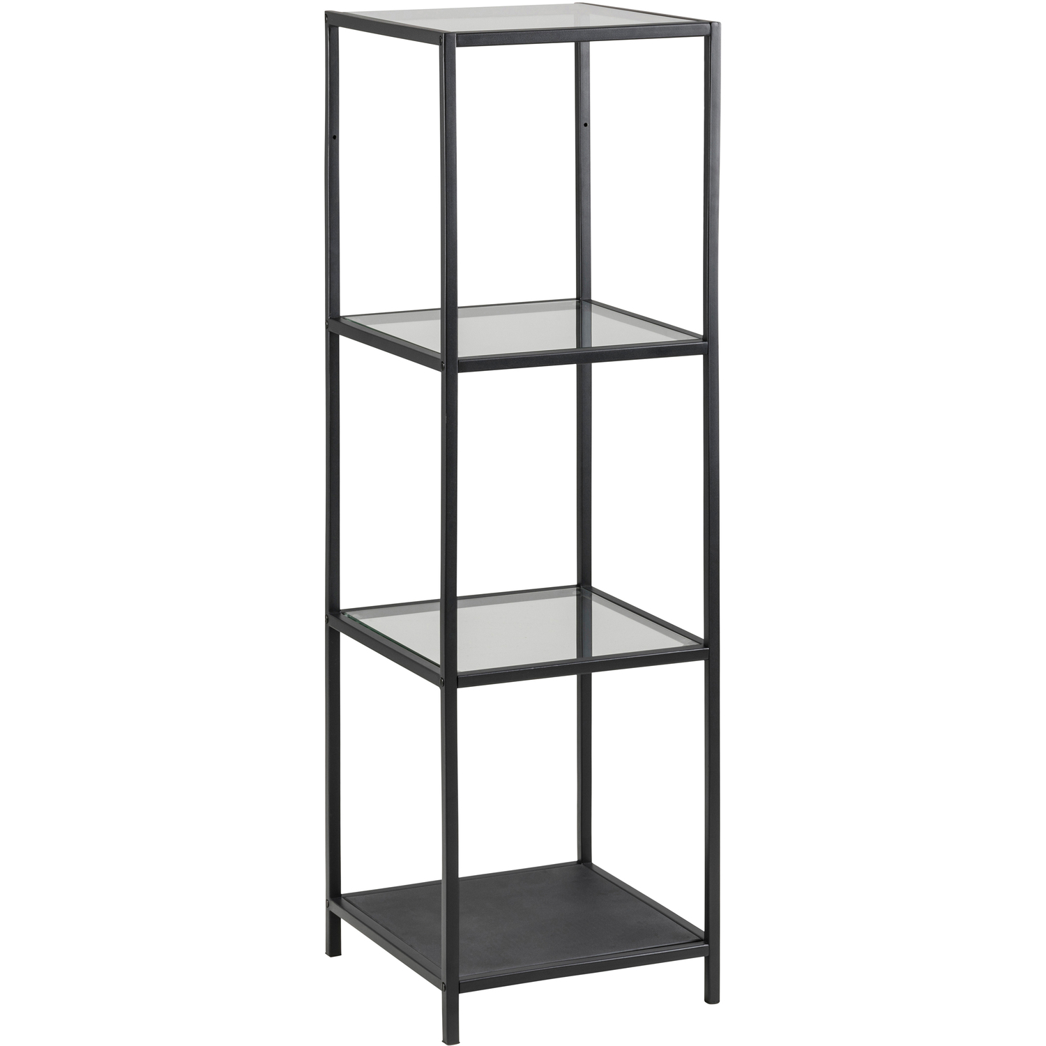 Furniture To Go Florence Seaford 3 Shelf Black Metal Bookcase - Image 5