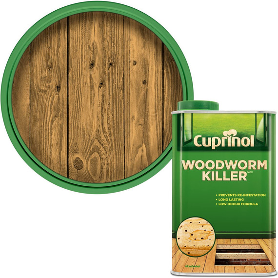 Cuprinol Low Odour Woodworm Killer 1 litre.