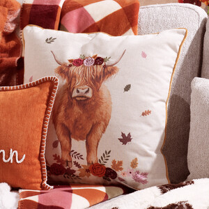 Lola Highland Cow Cushion