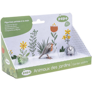 PAPO Wild Life in the Garden Insect Box 3 Toy Figure Set - 80010 - Multi-colour