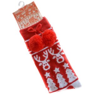 Soft Touch Infants Knee - Pom - Pom Christmas Socks NB - 18 Months