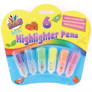 Just Stationery Scented Mini Highlighter (Pack of 6)