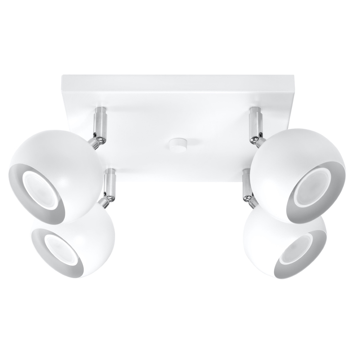 Sollux Lighting Ceiling Lamp Oculare 4 White - White / 25Cm