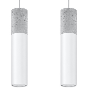 Pendant lamp BORGIO 2 white