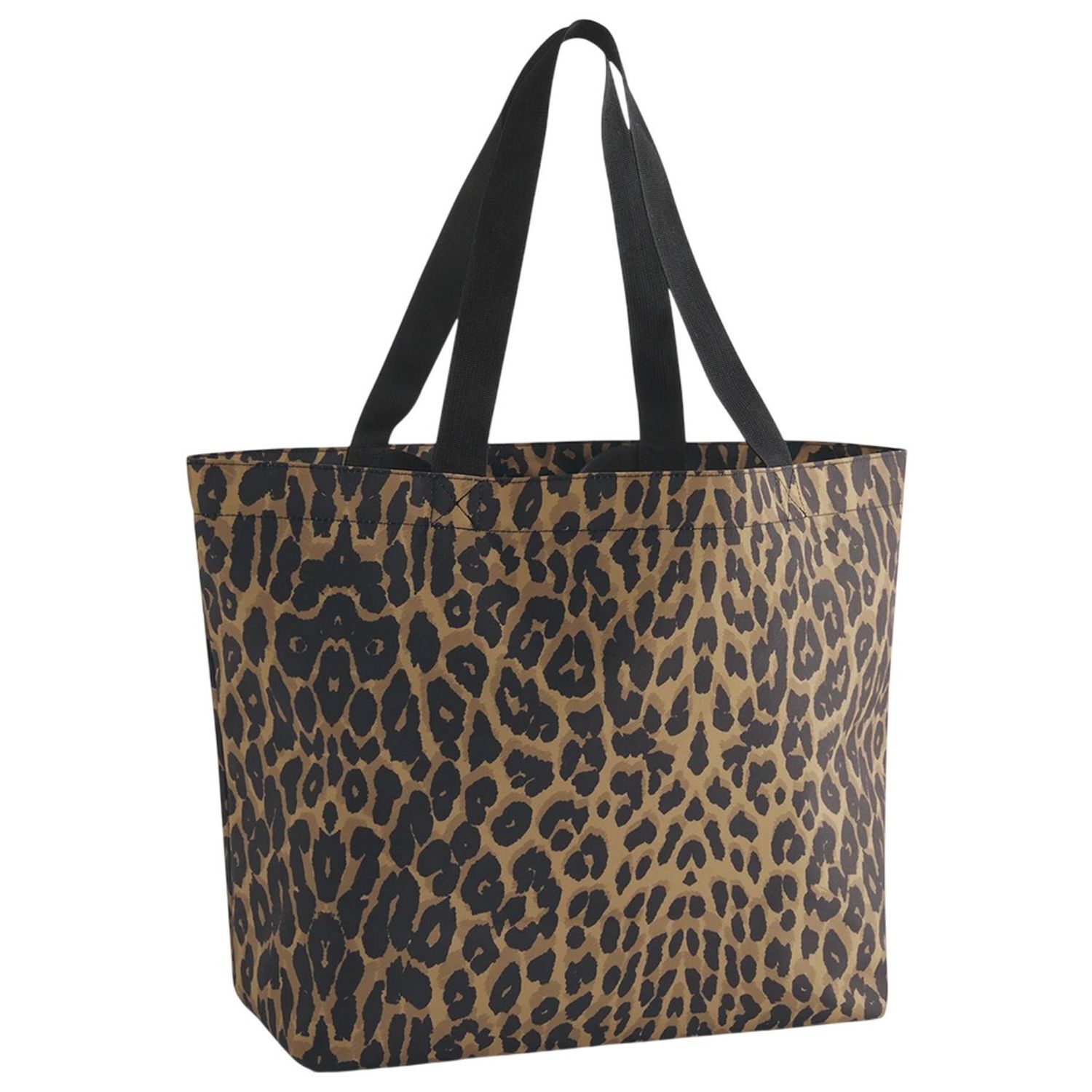 Bagbase Leopard Print Tote Bag - Leopard