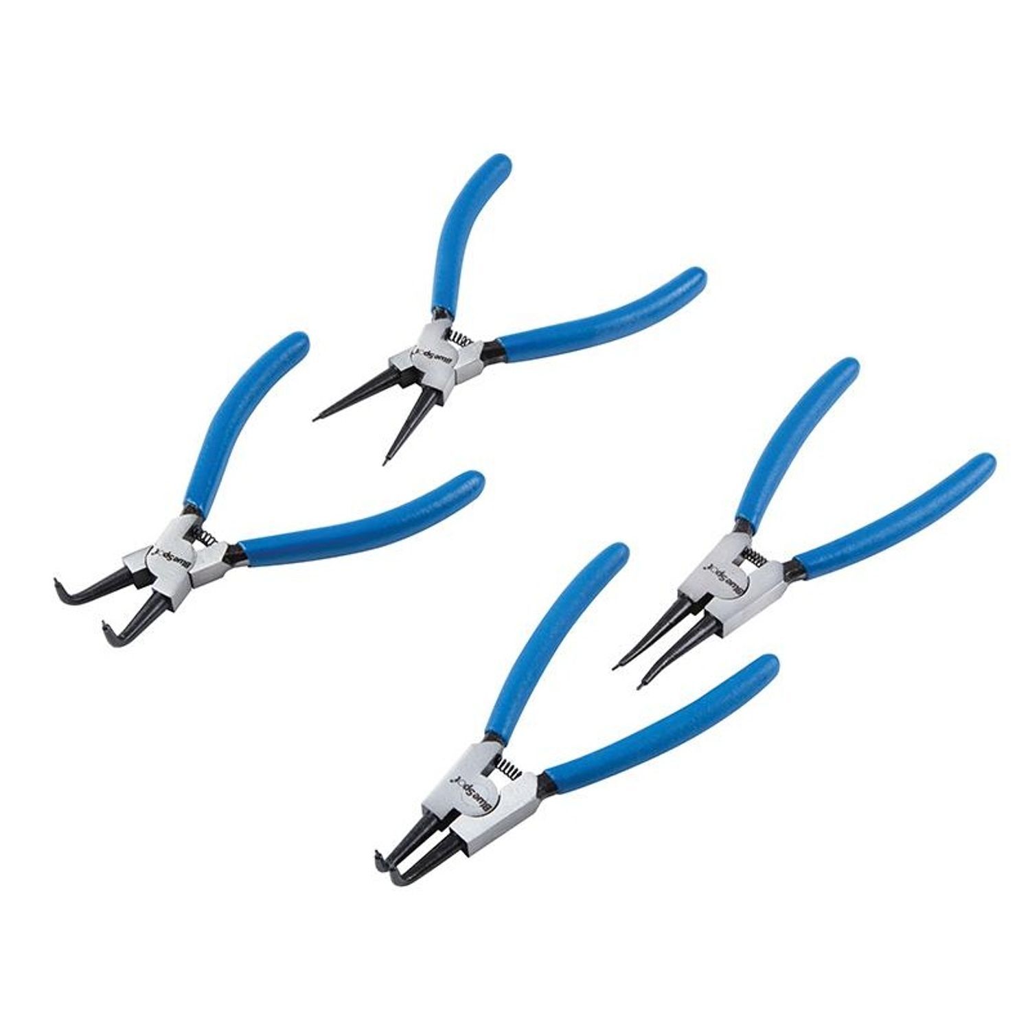 Bluespot Tools Circlip Pliers Set, 4 Piece - Multi Colour