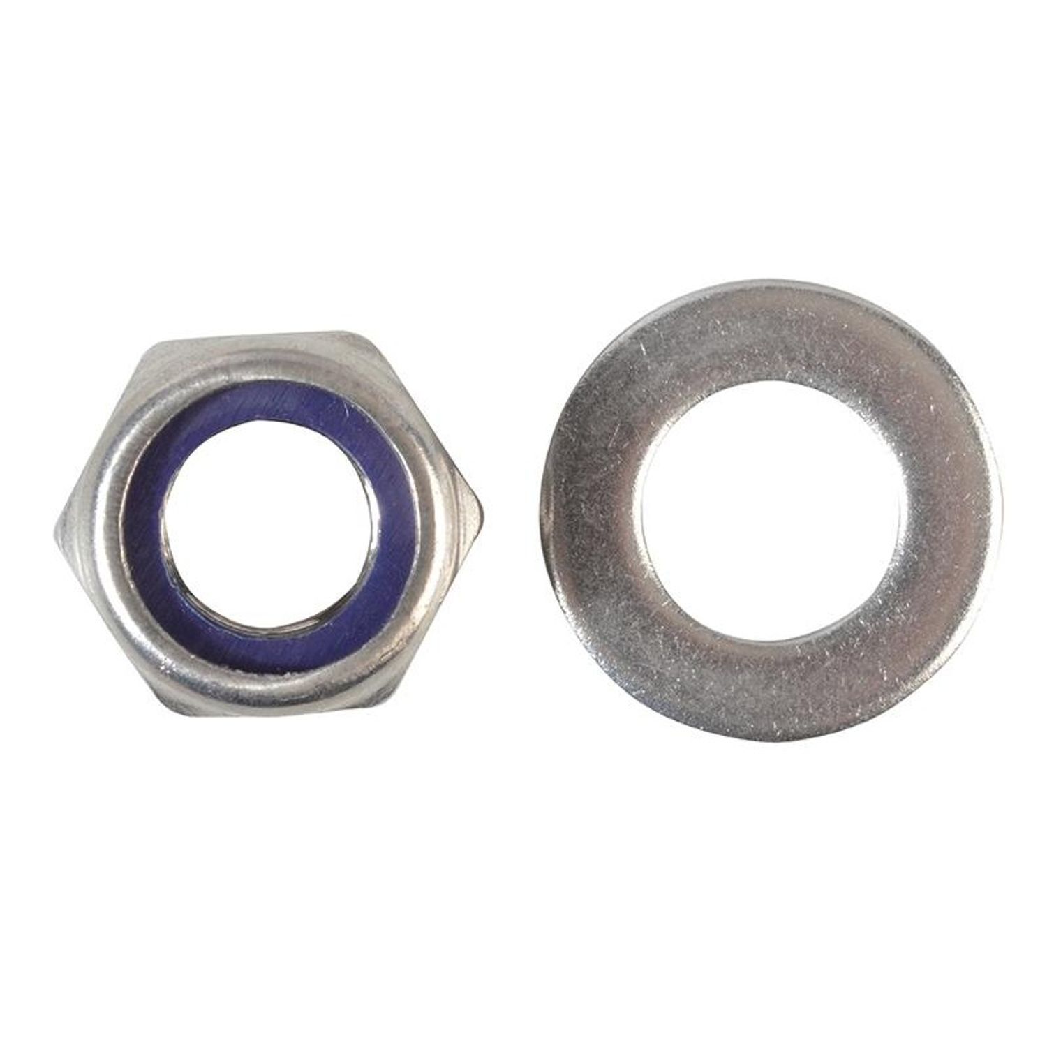 Forgefix Hexagonal Nuts With Nylon Inserts, S/S B - Multi Colour