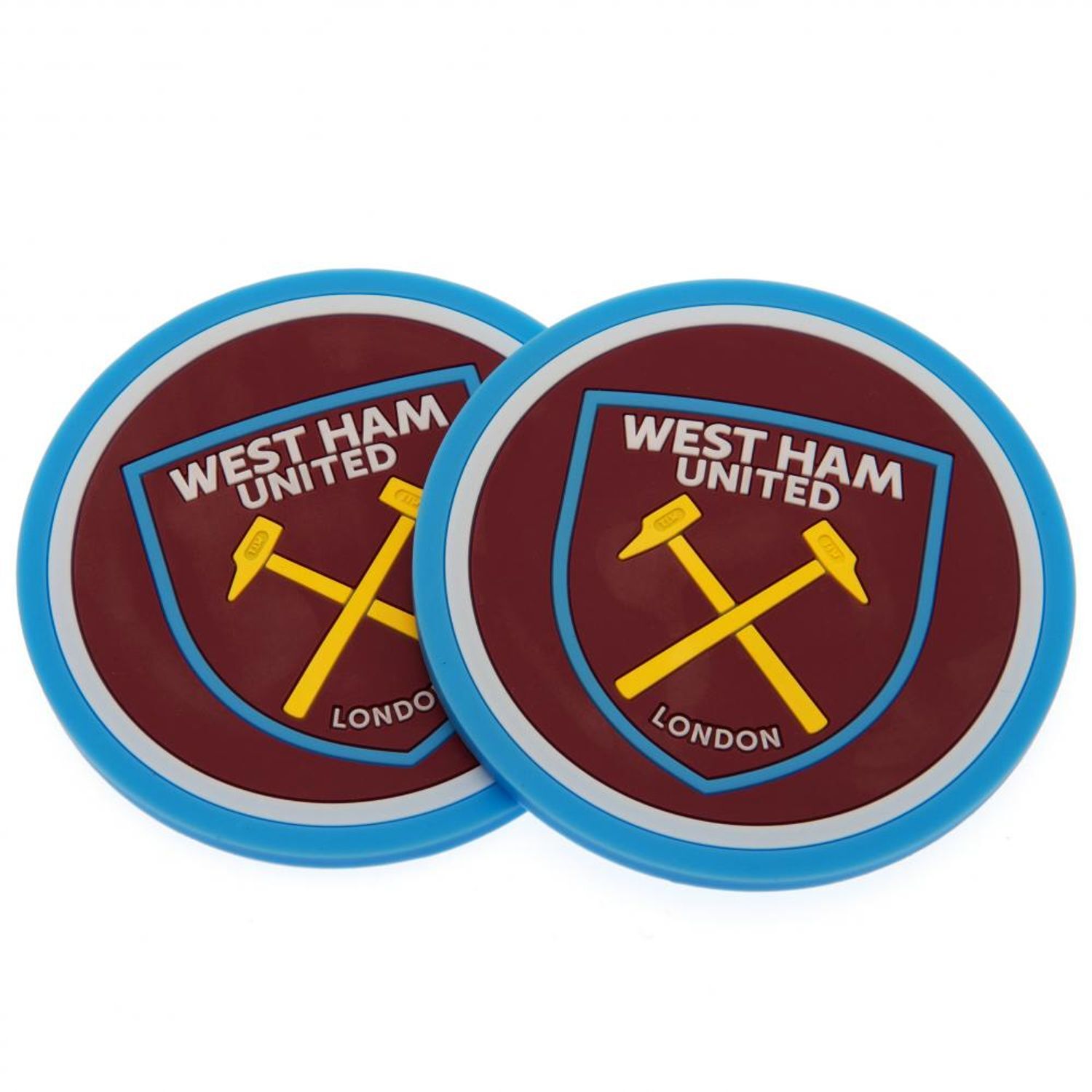  - West Ham United Fc Coaster Set (Pack Of 2) Red (One Size) - Image 3