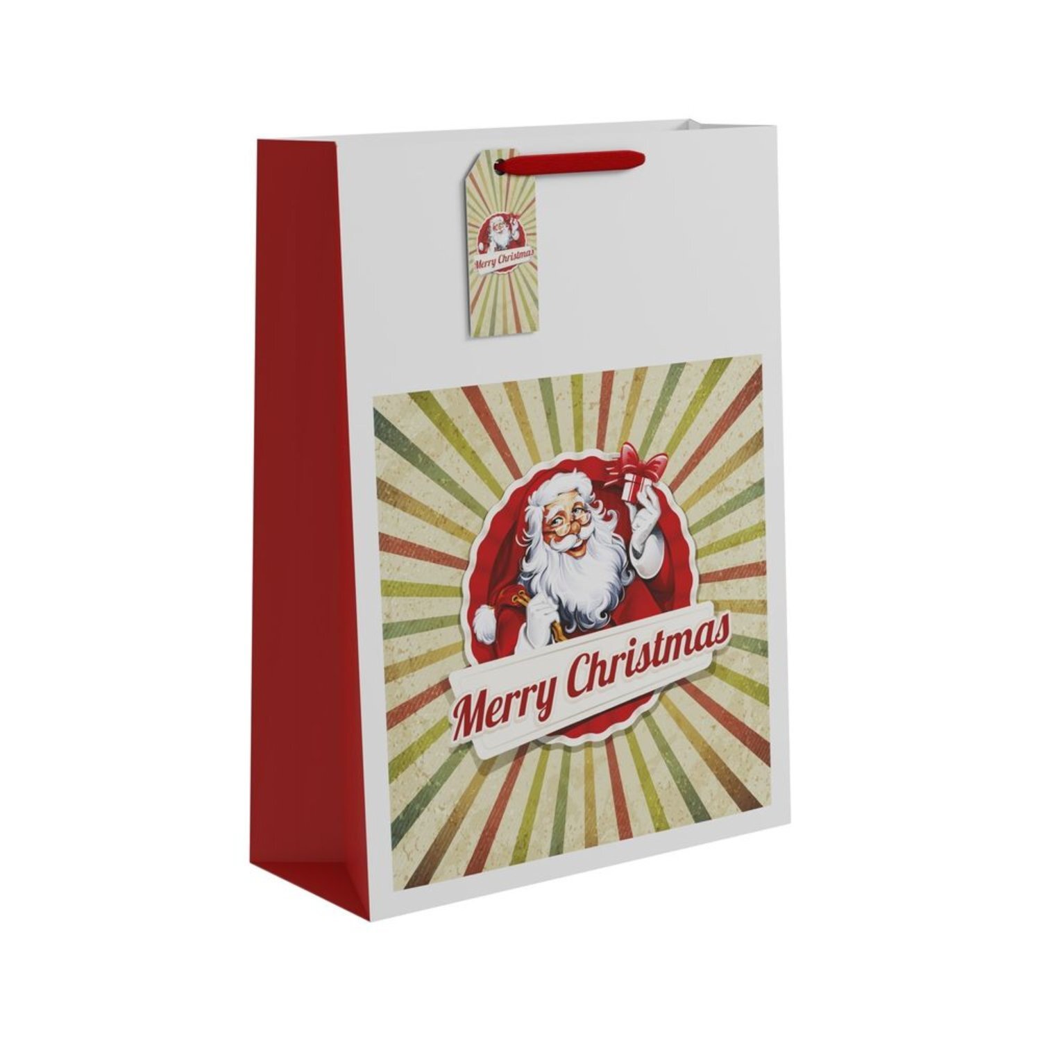 Kdmd Merry Christmas Santa Gift Bag Extra Large 5 Pack - Multi