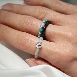 Endless Ocean Nymph Spirit Gemstone Ring Set 3 Pack