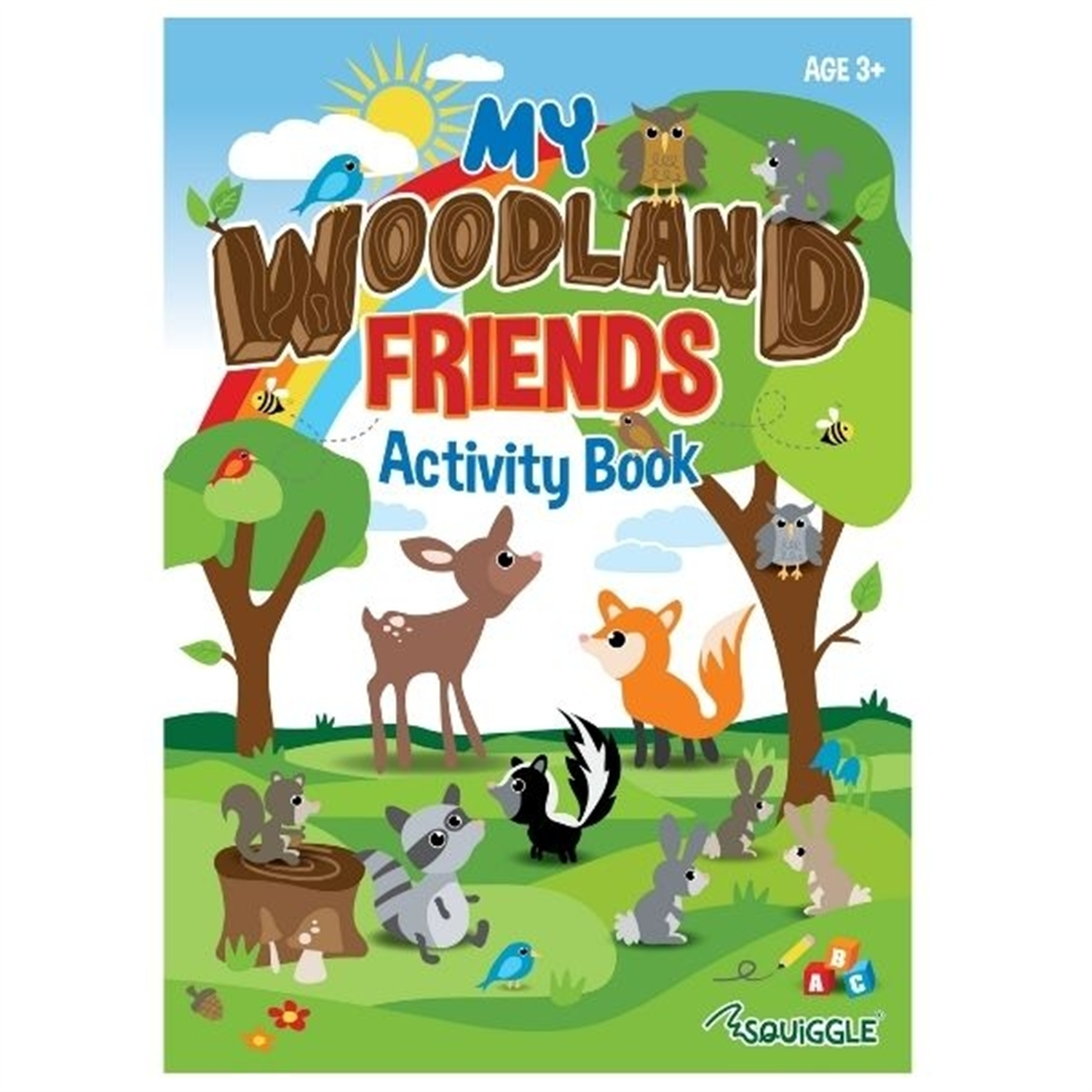 My Woodland Friends Activity Book Kids 36 Pages Mazes Colouring Games - Image 2