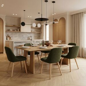 Umberto Washed Oak Dining Table - 6 Seater