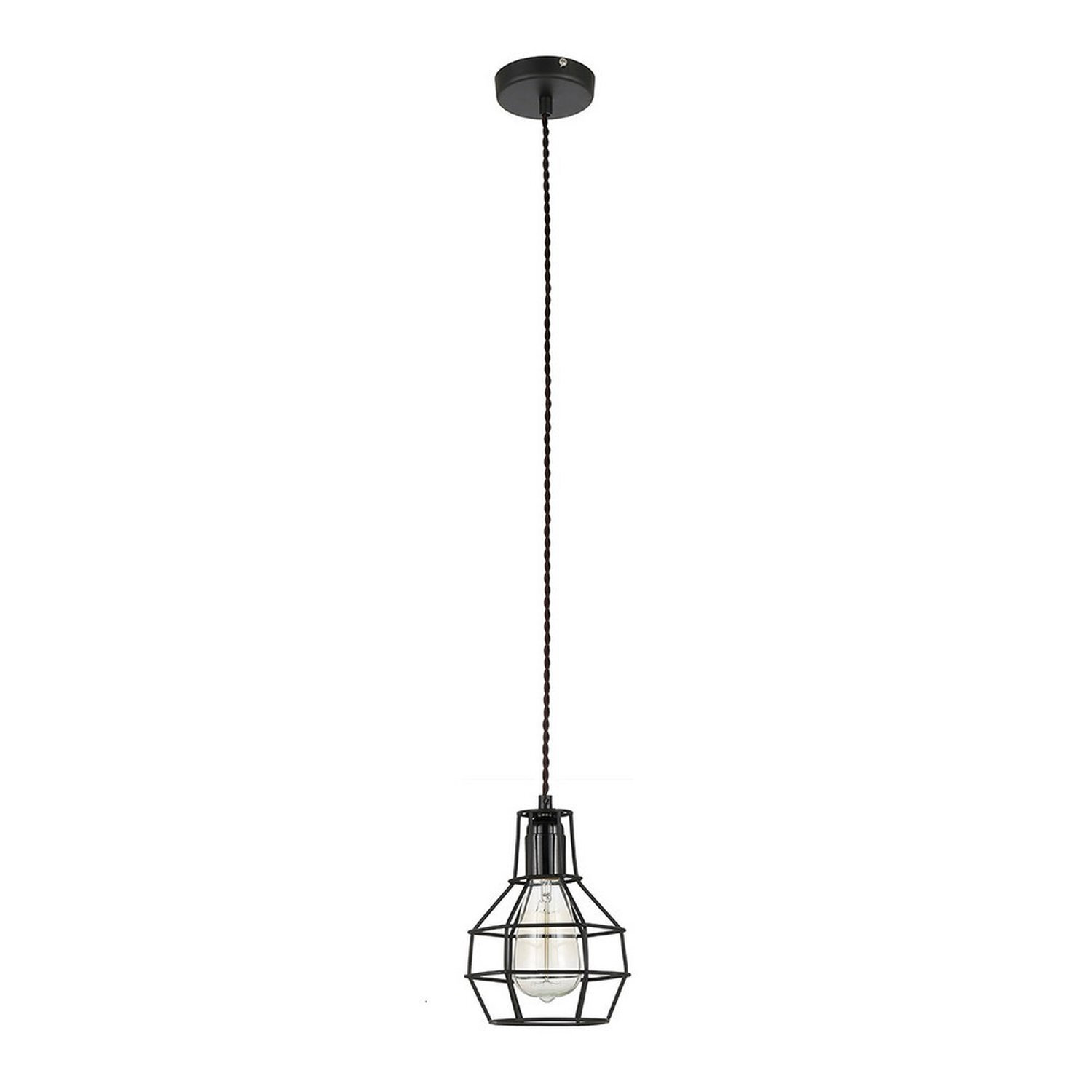 Italux Lighting Industrial Pendant Light Black Z - Black
