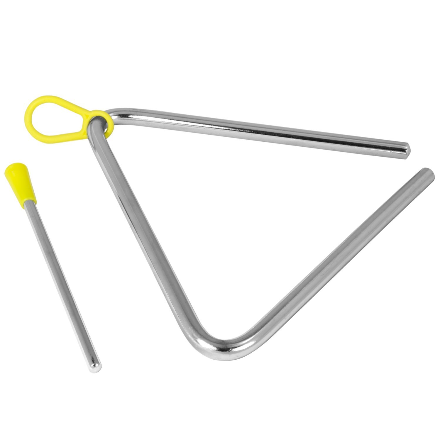Tiger TRI7-MT 15CM (6") Heavy-Duty Steel Triangle Instrument | Including Rubberised Handle and Beater, Ideal for Early Development of Rhythm and Primary School Use - Image 2