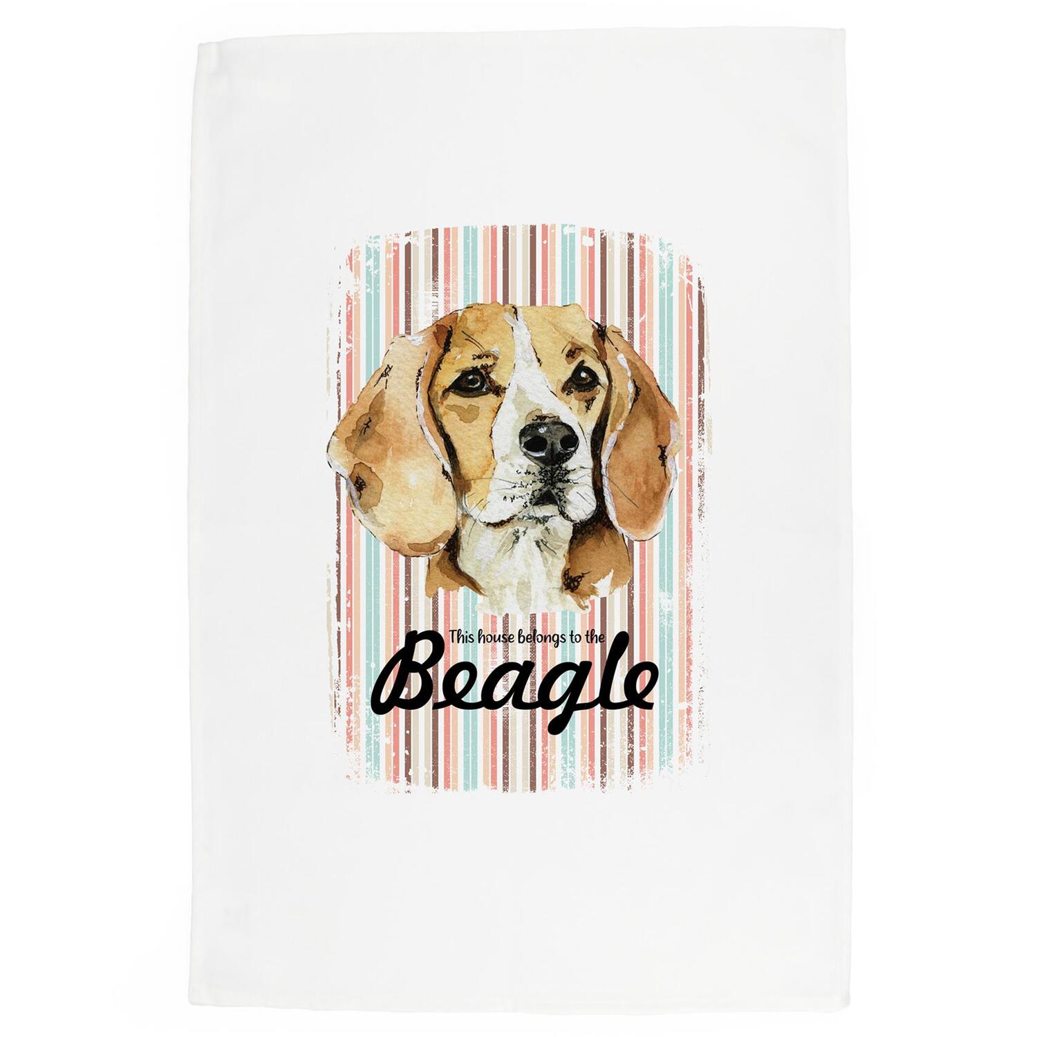 B&Q -  Beagle Tea TowelNovelty Dog Themed Gift Kitchen Linen/dish Cloth - Image 3