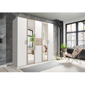 Diver Oak 5 Door Wardrobe