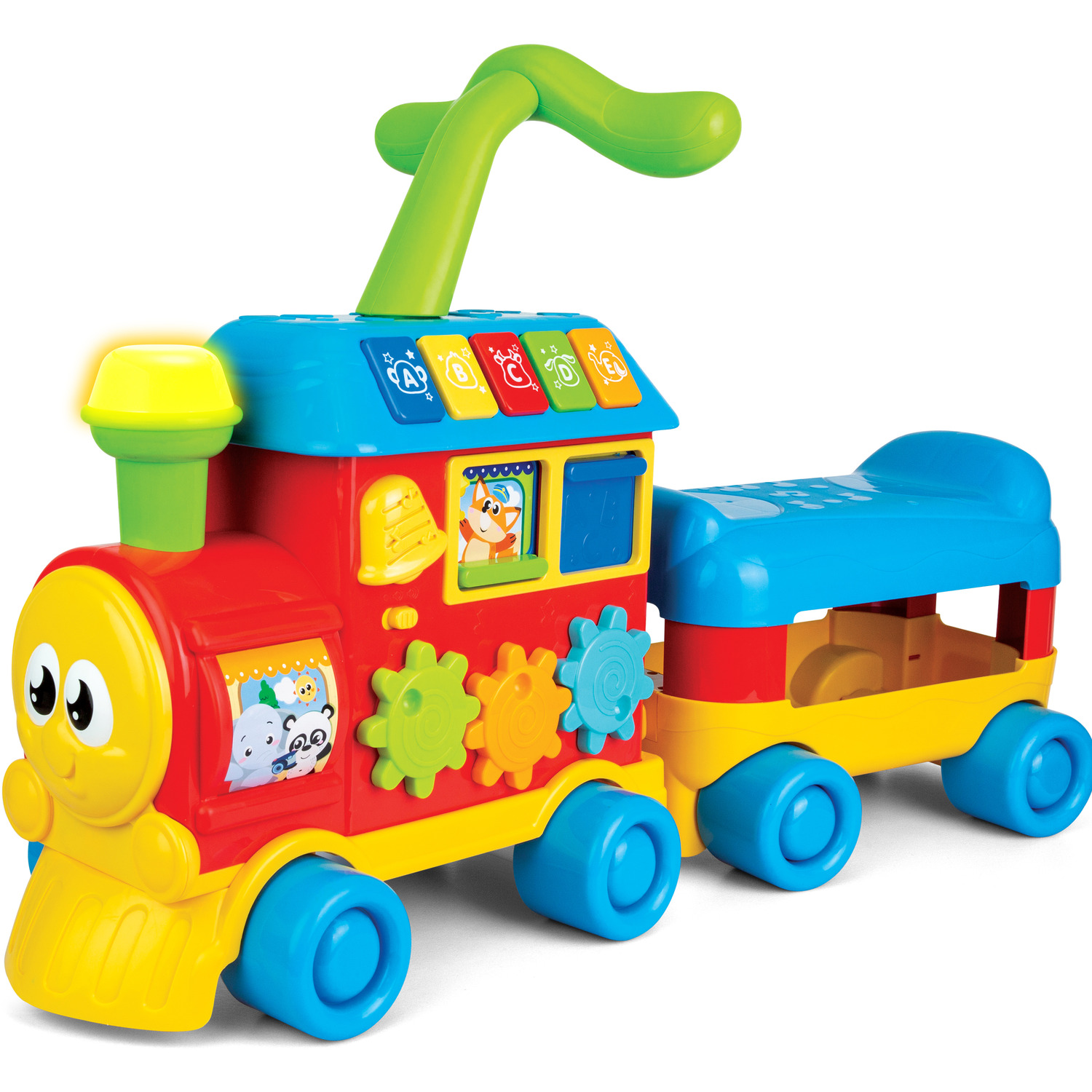 Walker ride-on learning train - Blue