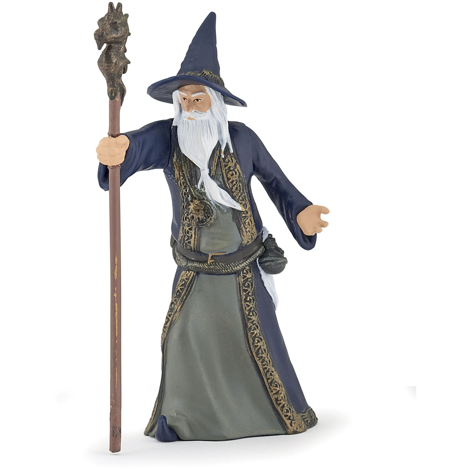 Image of PAPO Fantasy World Wizard Toy Figure - Blue