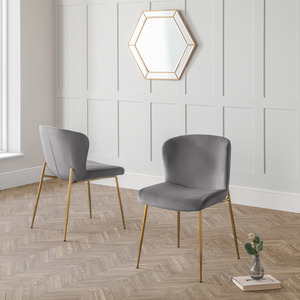 Set Of 2 Harper Dining Chairs - Grey