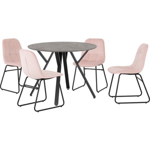 Athens Round Dining Set with Lukas Chairs