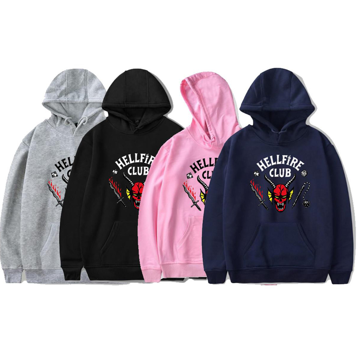 Stranger Things Inspired Hellfire Club Oversized Unisex Hoodie